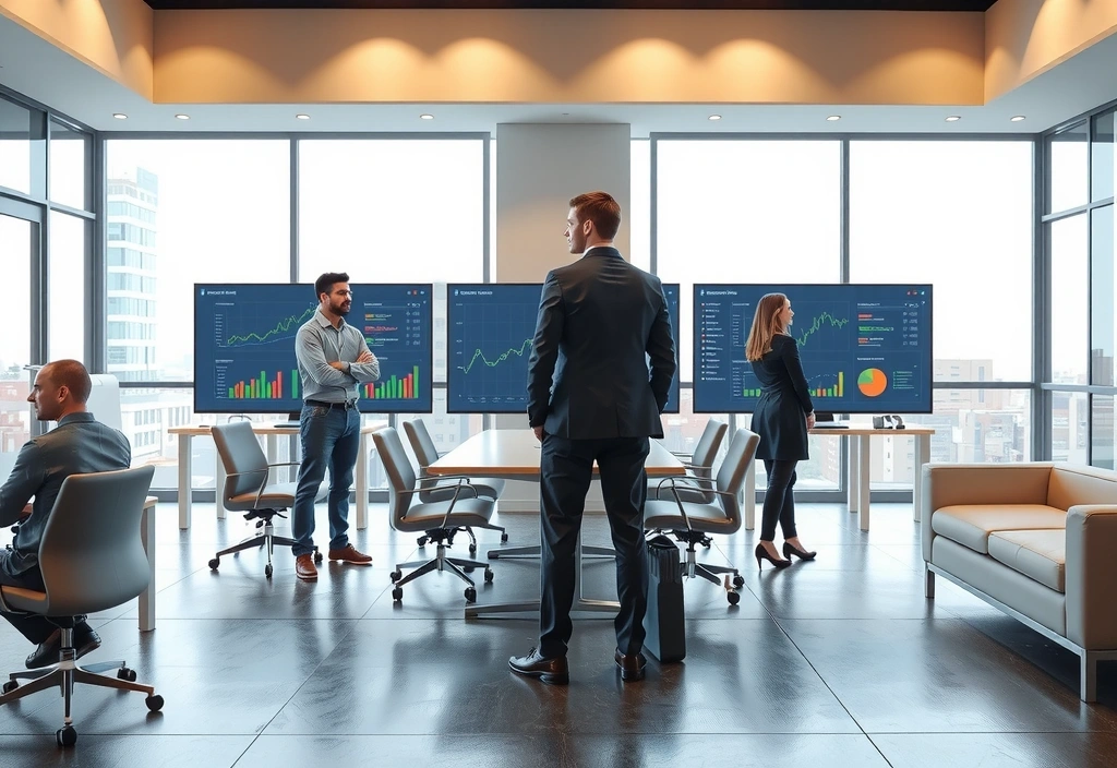 Modern office workspace representing promomatrix's innovative environment